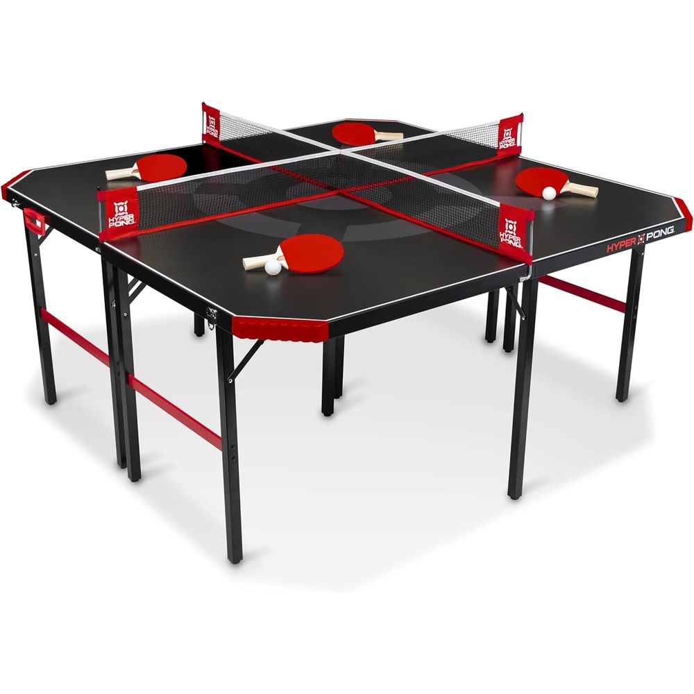 Table Tennis Or Tennis Table - Hyper Pong 4-Way Table Tennis -