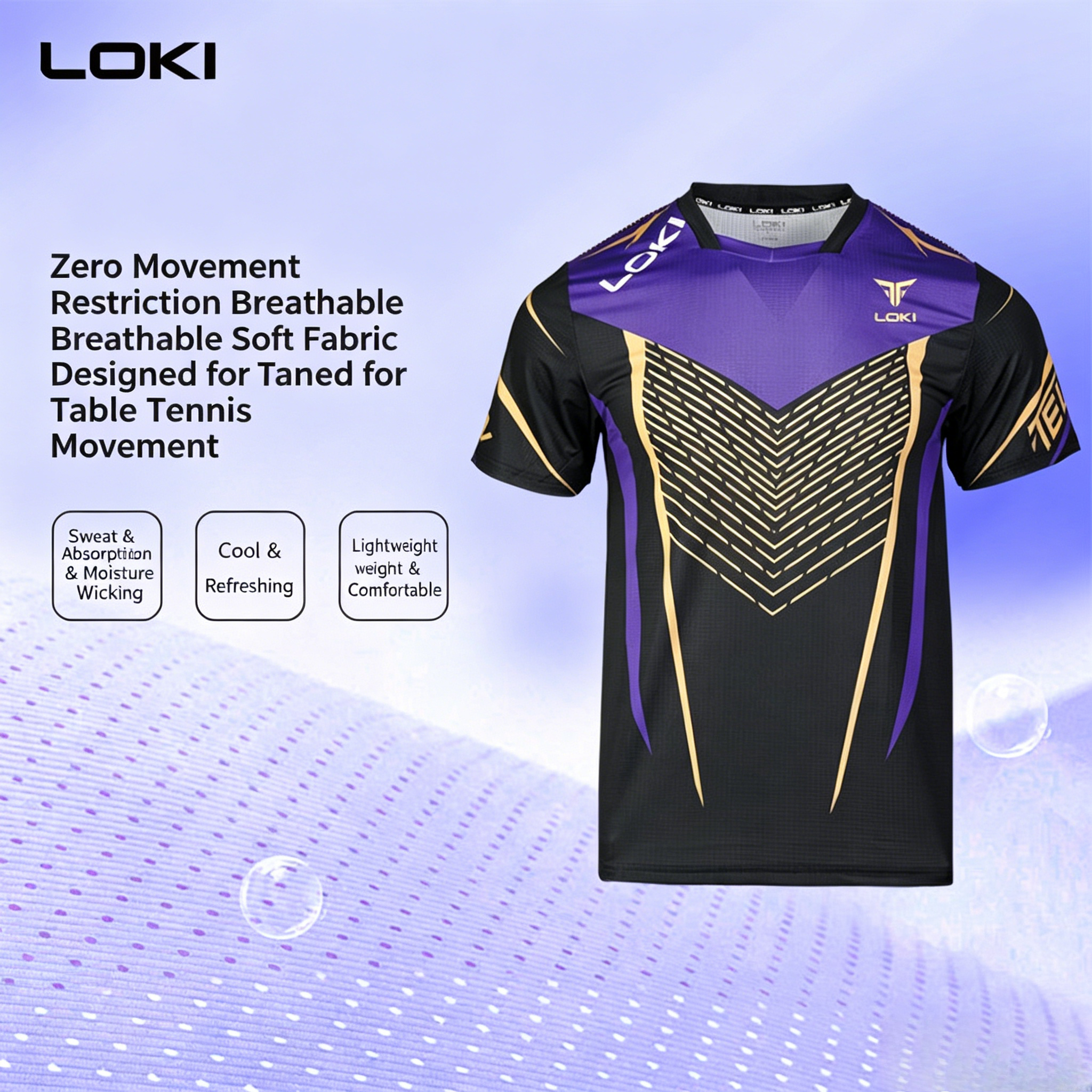 Table Tennis Shirt - Original LOKI Kids Ping Pong Jersey
