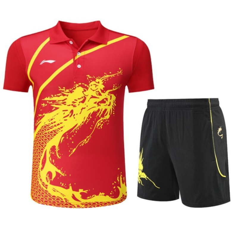 Table Tennis Shirt - 2026New Table Tennis Sportswear Badminton Short-sleeved