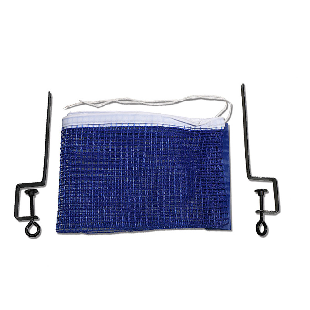 Table Tennis Net Set - Blue Portable Table Tennis Net and