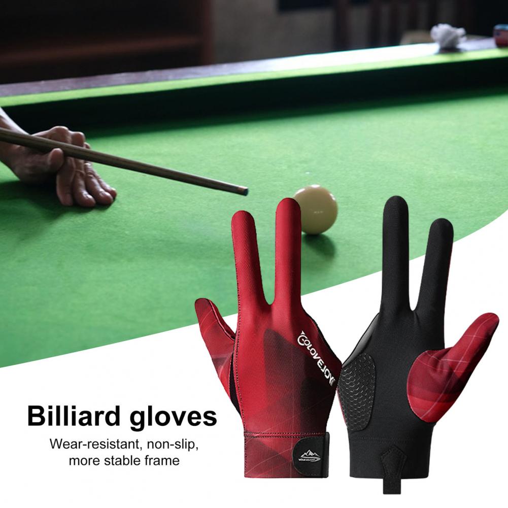 Table Tennis Padel - Professional 3 Fingers Billiards Gloves Enhanced