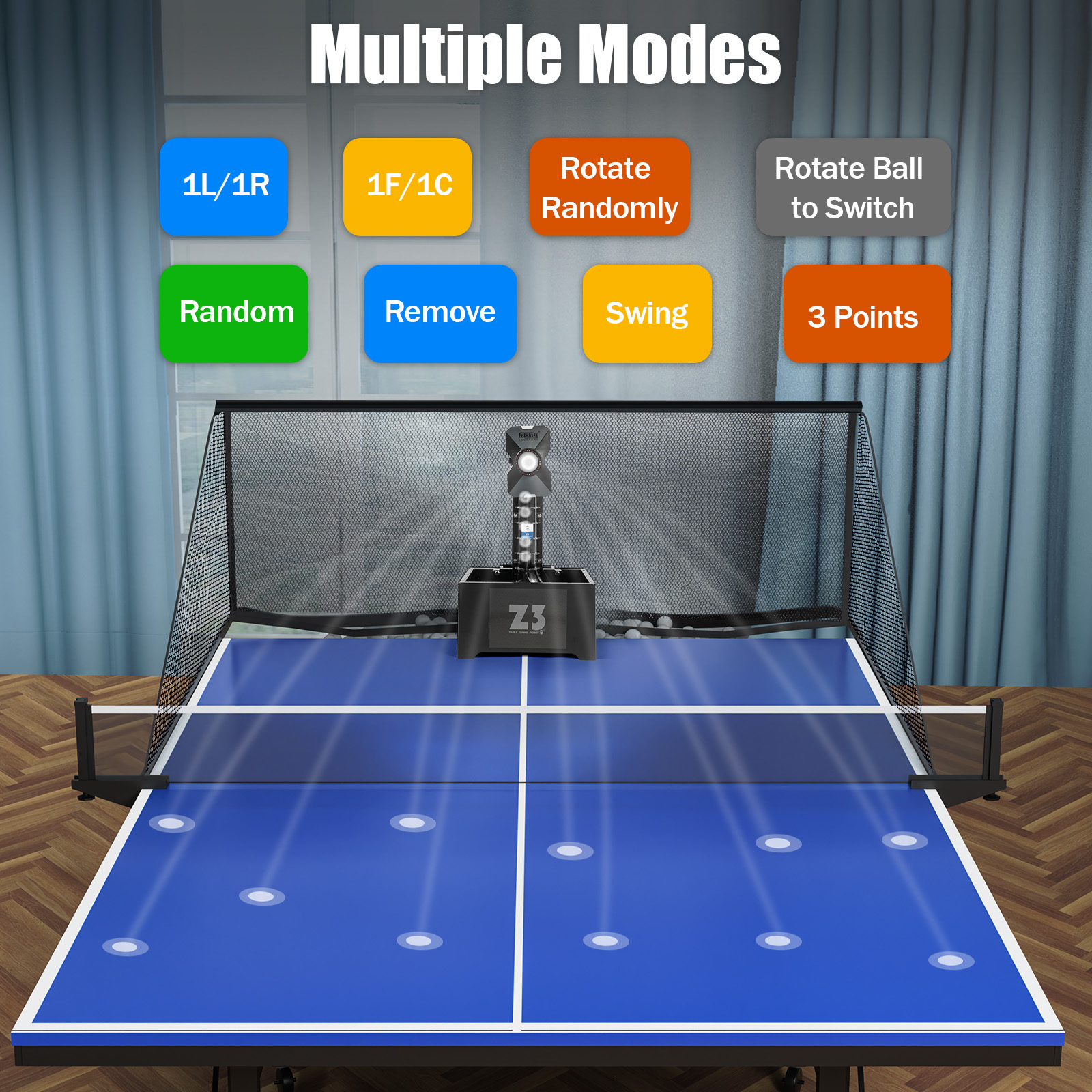 Table Tennis Robot with Net&10 - Robot Ball Machine recension och pris
