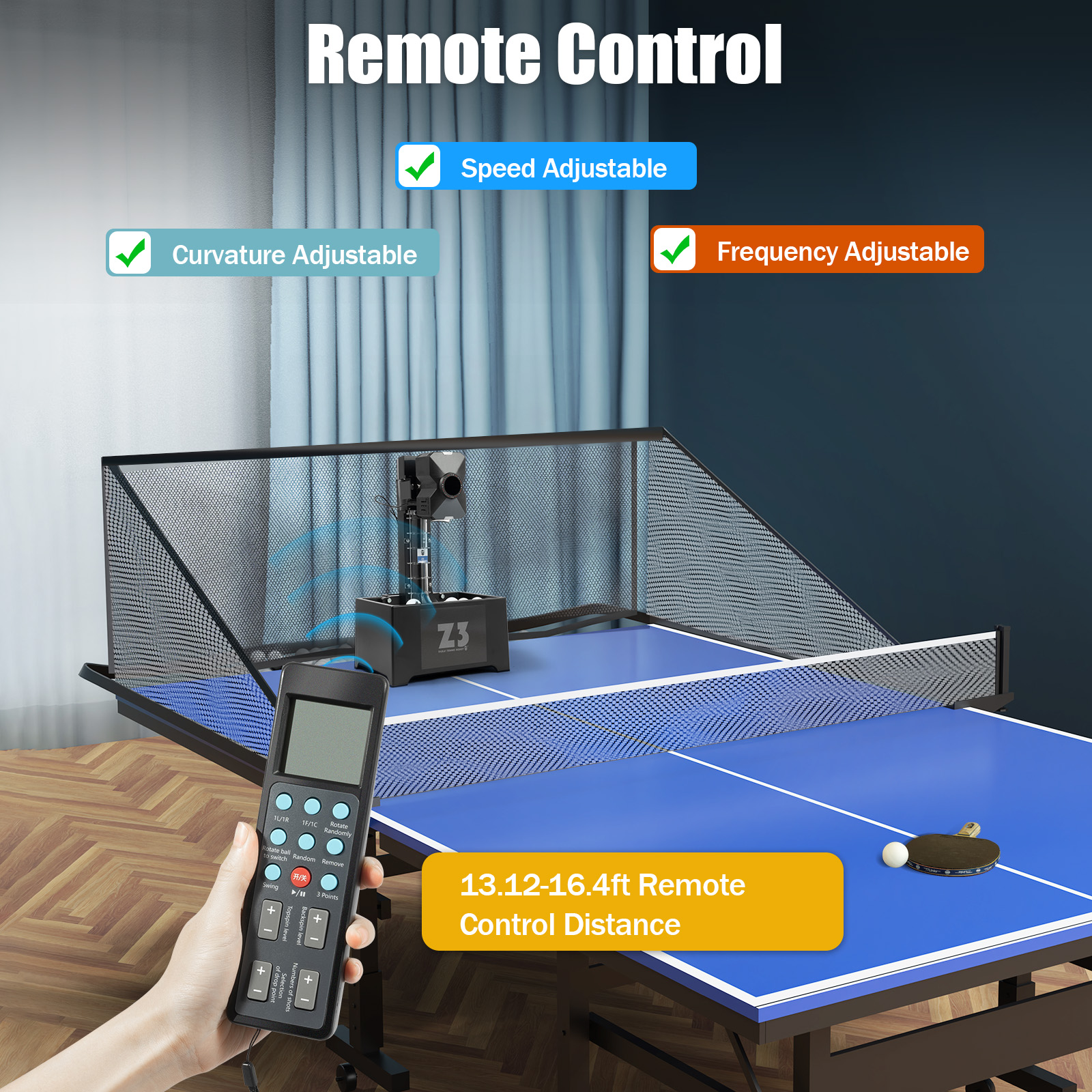 Table Tennis Robot with Net&10 - Robot Ball Machine recension och pris