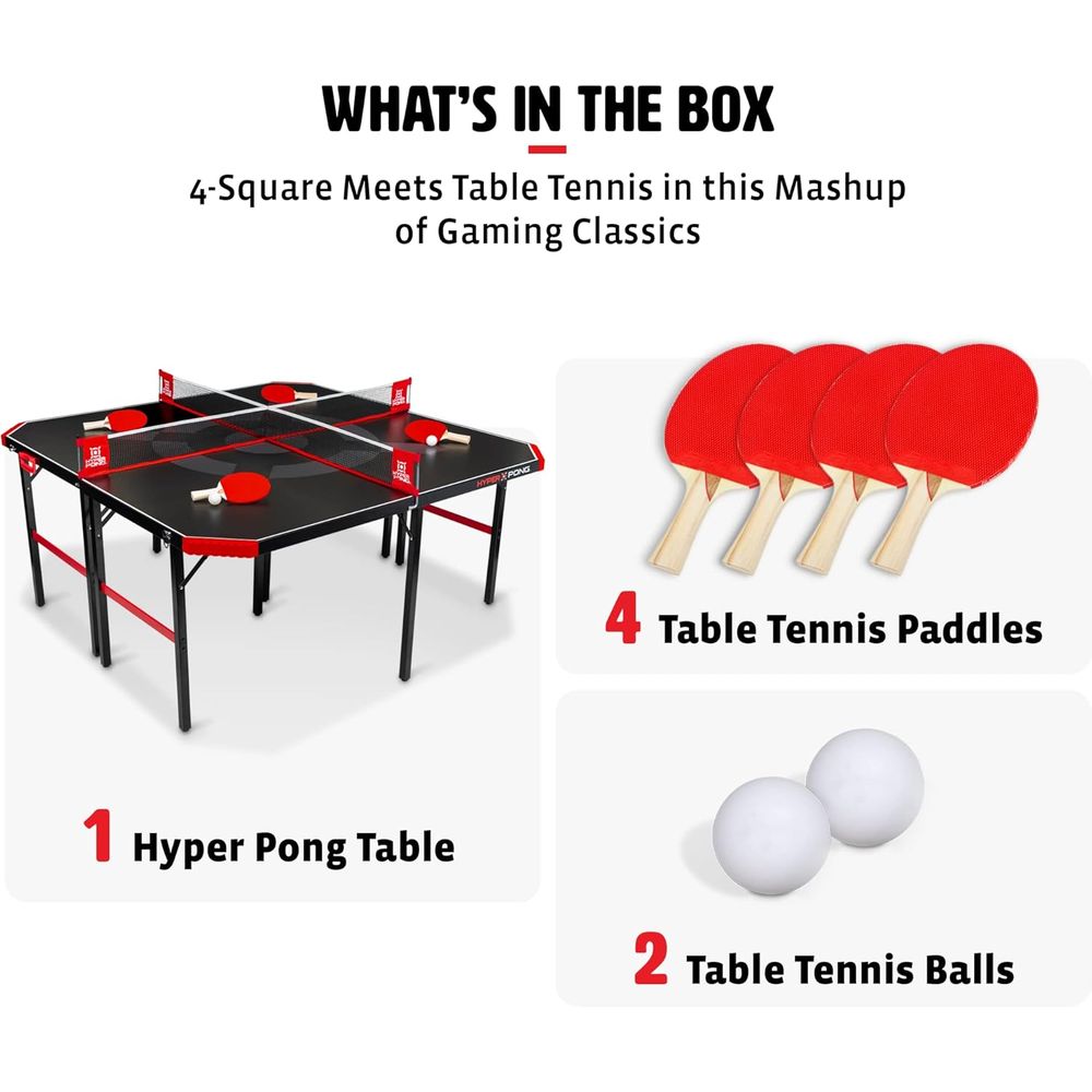 Hyper Pong 4-Way Table Tennis  - Table Tennis Or Tennis Table recension och pris