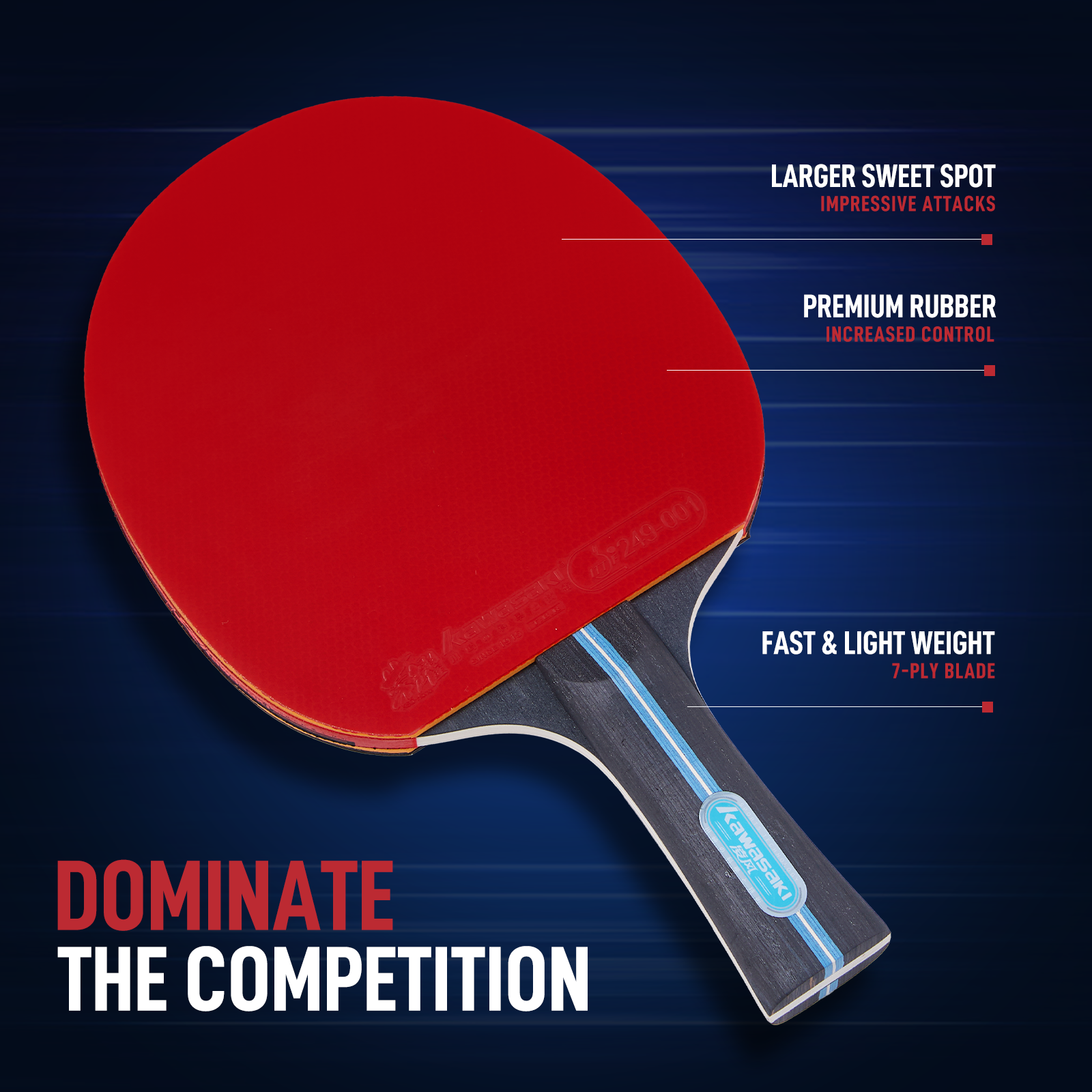 Kawasaki Table Tennis Equipmen - Table Tennis How To Play recension och pris