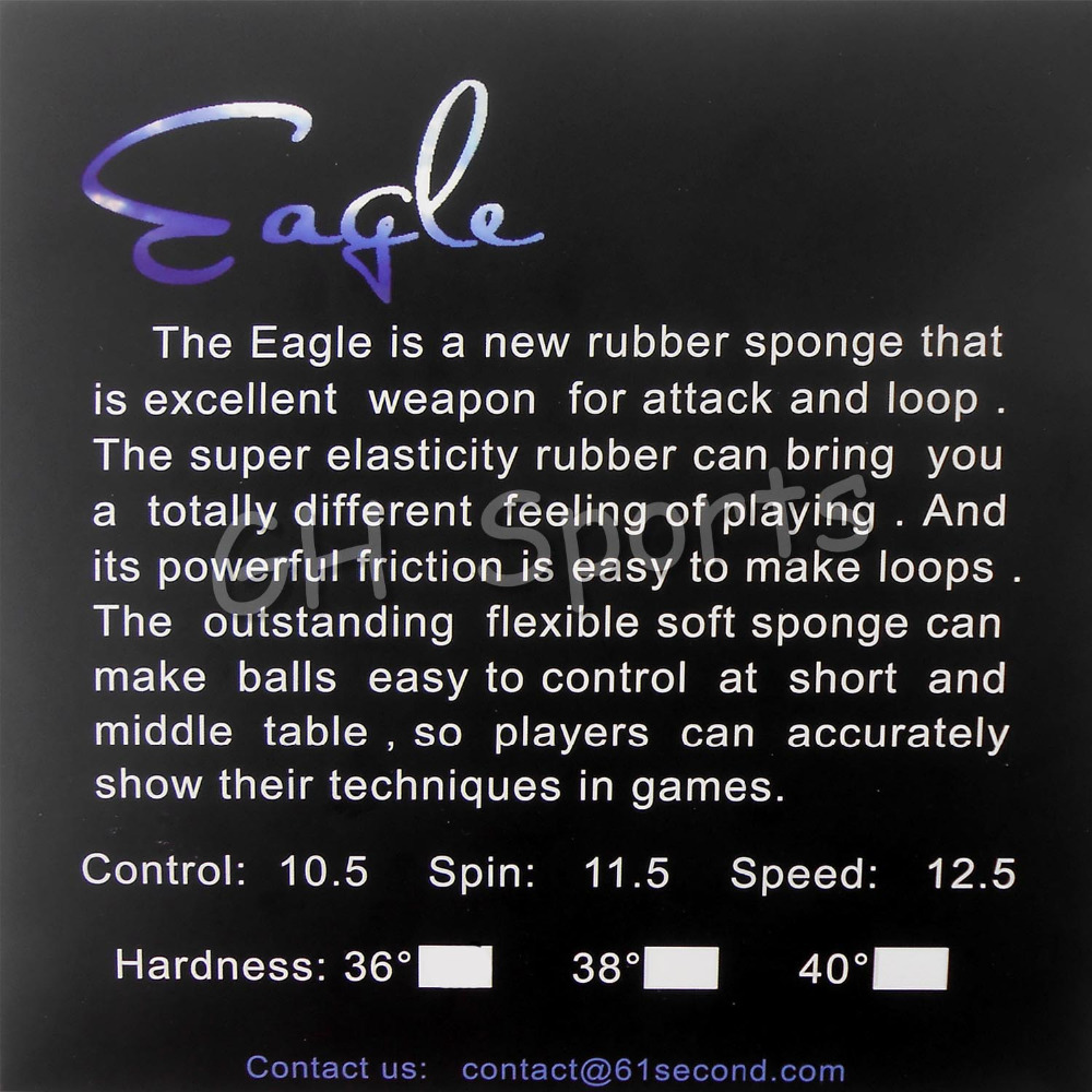61second Eagle Pips in Table T - Table Tennis Padel recension och pris