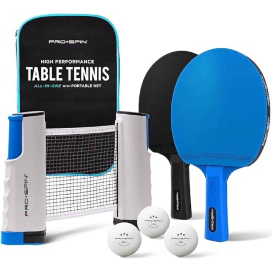 Portable Ping Pong Set with Re - Table Tennis Net Set recension och pris