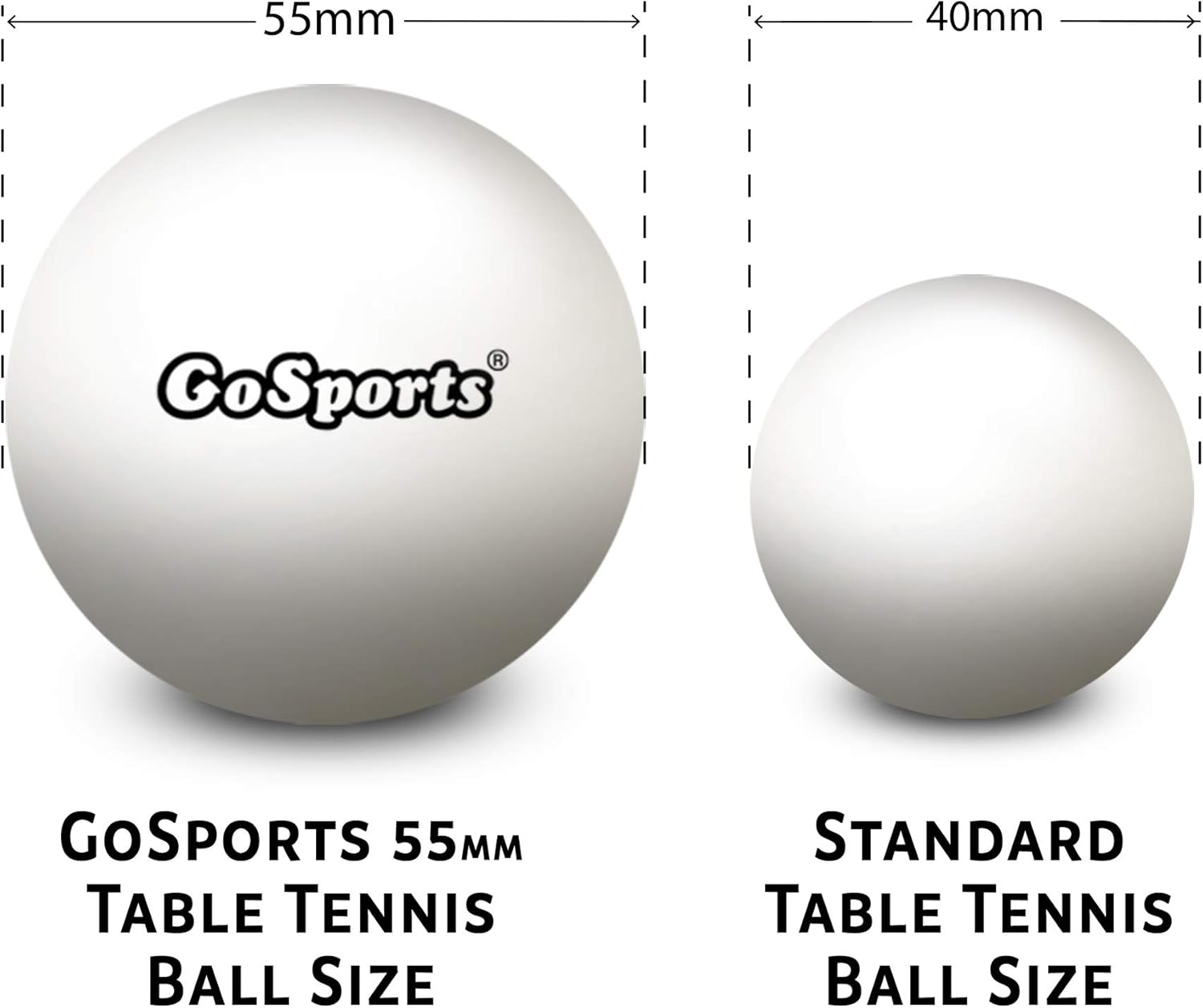 GoSports 55mm XL Table Tennis  - Table Tennis Or Tennis Table recension och pris